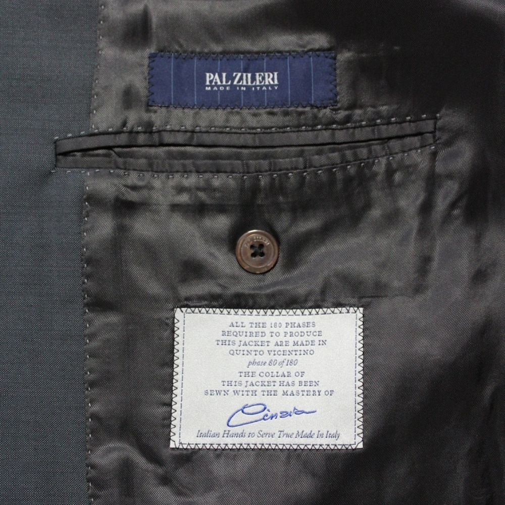 PAL ZILERI recent grey wool blazer ITALY 42R US - Picture 5 of 8